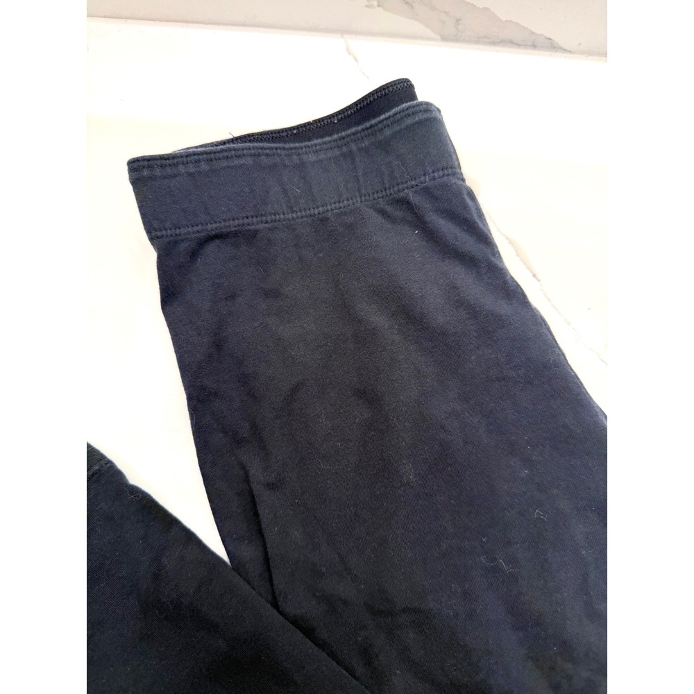 Nike Leggings Black Cotton Spandex Slim Fit Athleisure XS 3/4 length - Picture 2 of 5